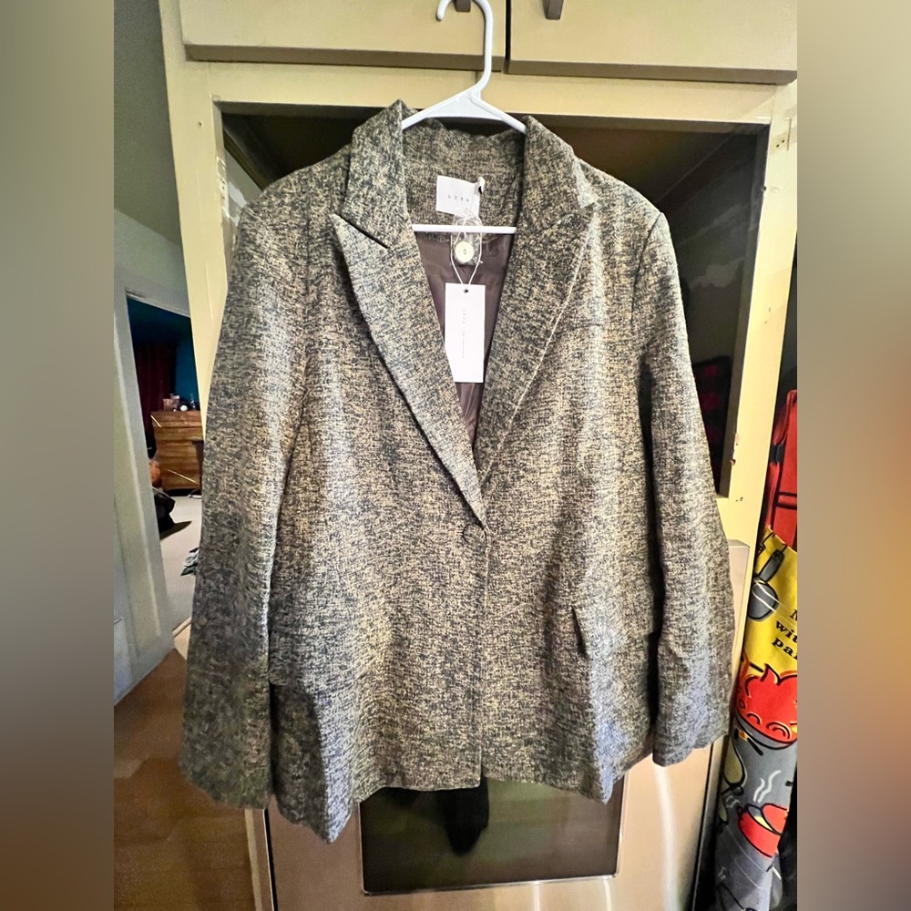 NWT Lush Tweed Blazer XL